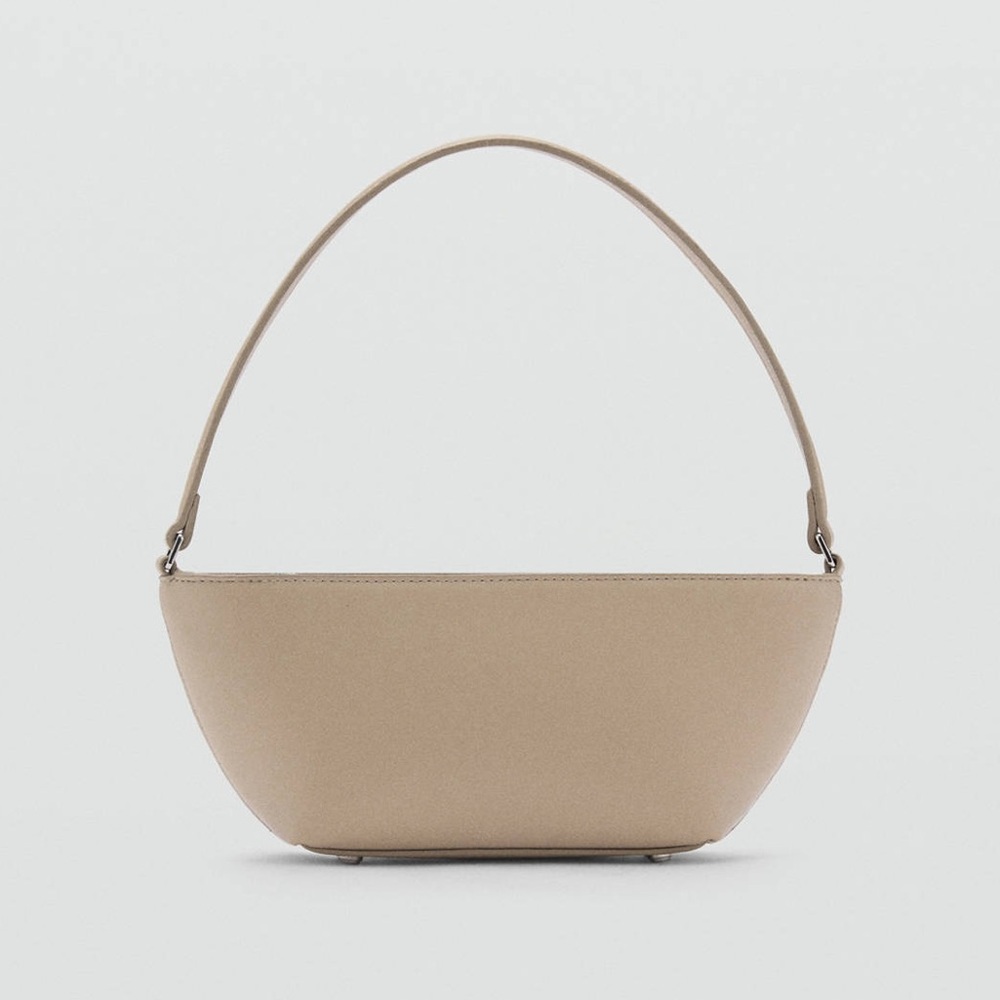 Mango MNG NWT light beige cream taupe shoulder handbag shoulder bag purse - Picture 5 of 9